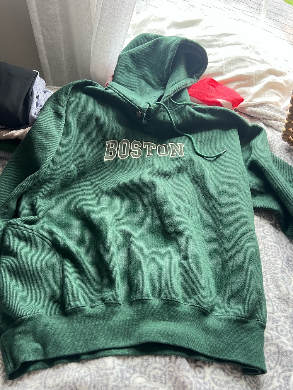 Boston Green Hooded Men's Sweater